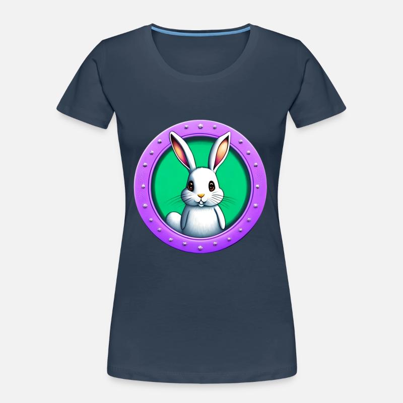 Rabbit plays Easter Women's Premium Organic T-Shirt