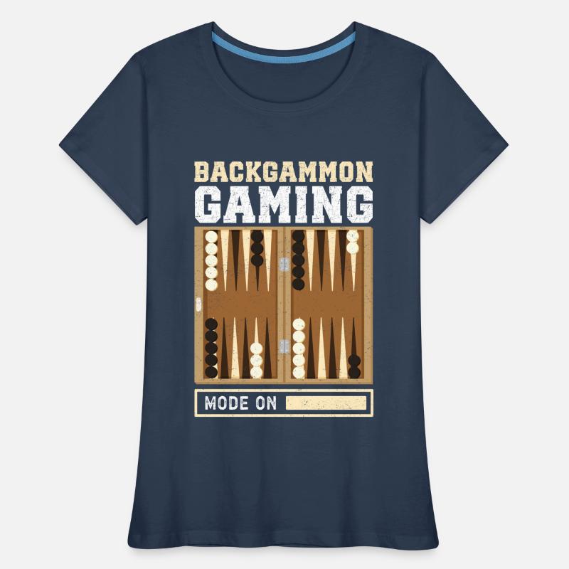 Backgammon Board Game Backgammon Player Gift Women's Premium Organic T-Shirt
