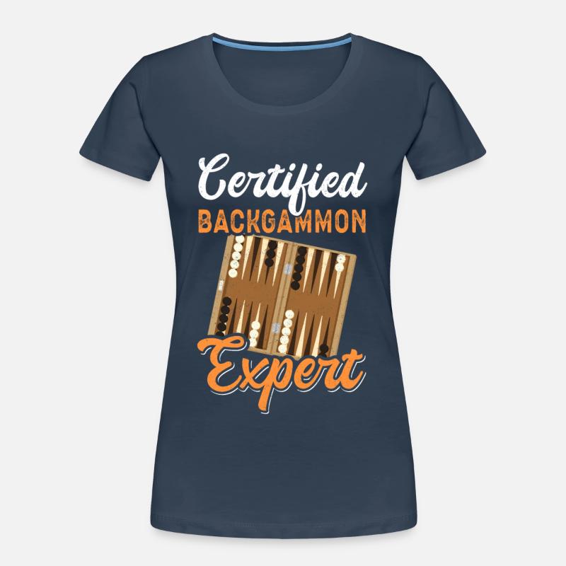 Backgammon Spielen Backgammon Brettspiel Geschenk Frauen Premium Bio T-Shirt