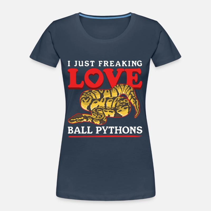 Königspython Schlangen Python Geschenke Frauen Premium Bio T-Shirt
