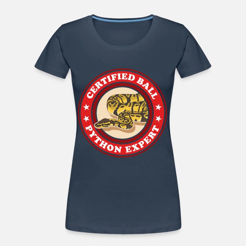 Roi Python Expert Serpent Python Cadeau T-shirt bio Premium Femme