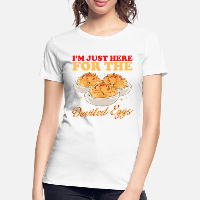 Gefüllte Eier Stuffed Deviled Eggs Geschenk Frauen Premium Bio T-Shirt