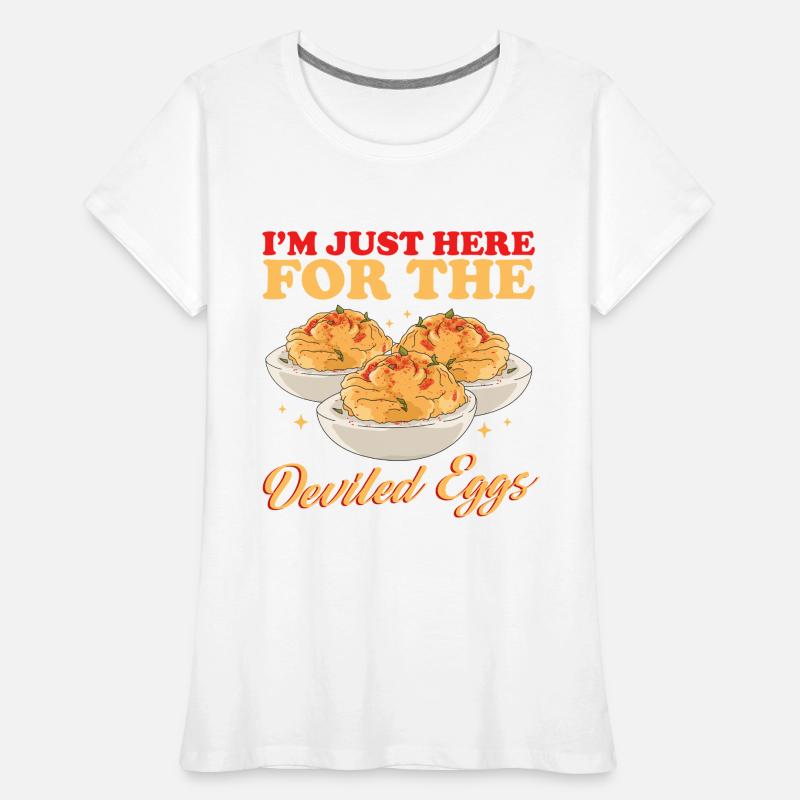 Gefüllte Eier Stuffed Deviled Eggs Geschenk Frauen Premium Bio T-Shirt