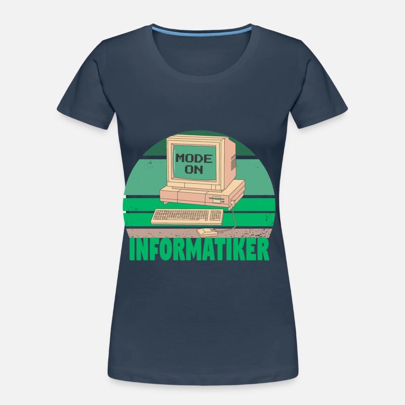 Informatik Computer Programmierer Entwickler Coder Frauen Premium Bio T-Shirt