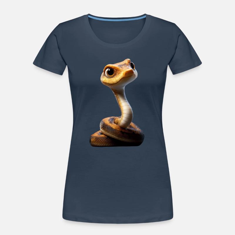 Schlange Python Kobra Klapperschlange Schlangen Frauen Premium Bio T-Shirt