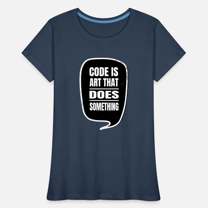 informatics c sharp programming fun jokes gift Women's Premium Organic T-Shirt