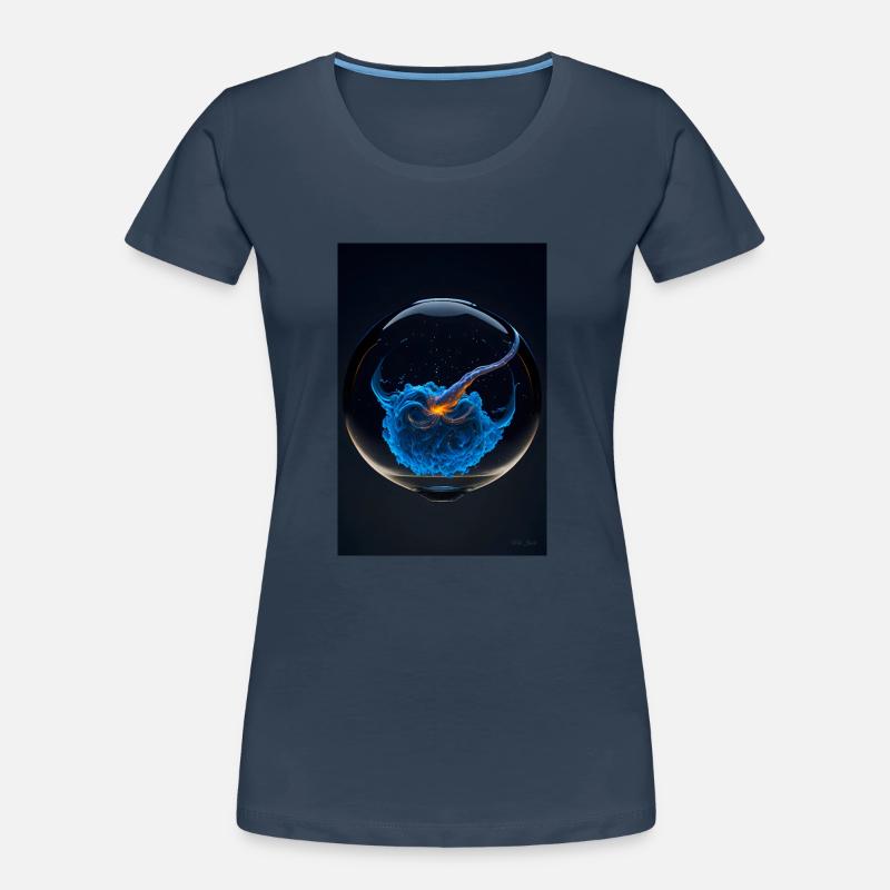 Clouds in a bubble plasma 2 Women's Premium Organic T-Shirt