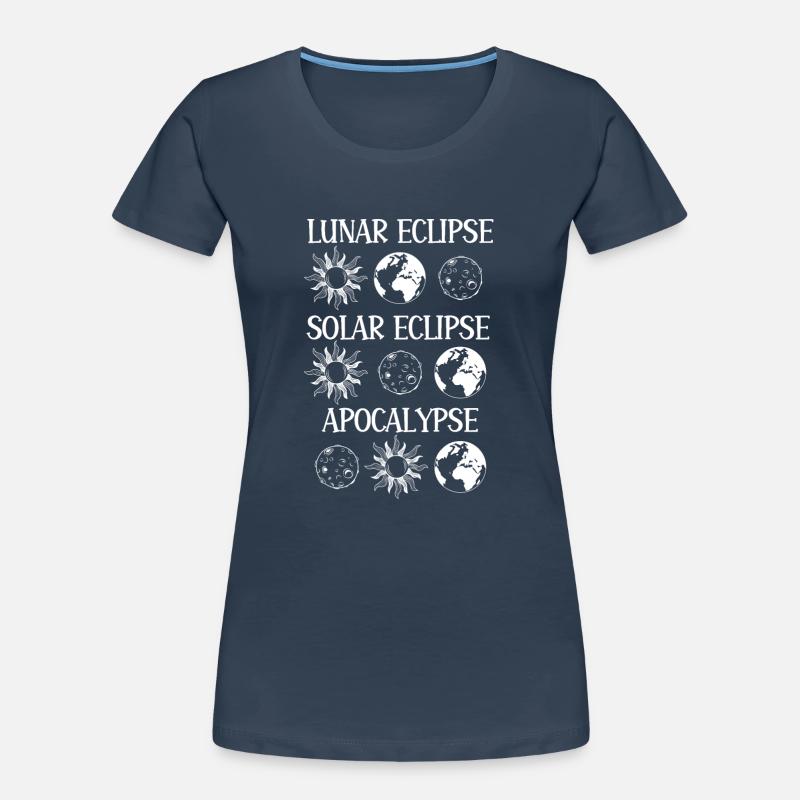 Lunar Eclipse Solar Eclipse Apocalypse Women's Premium Organic T-Shirt