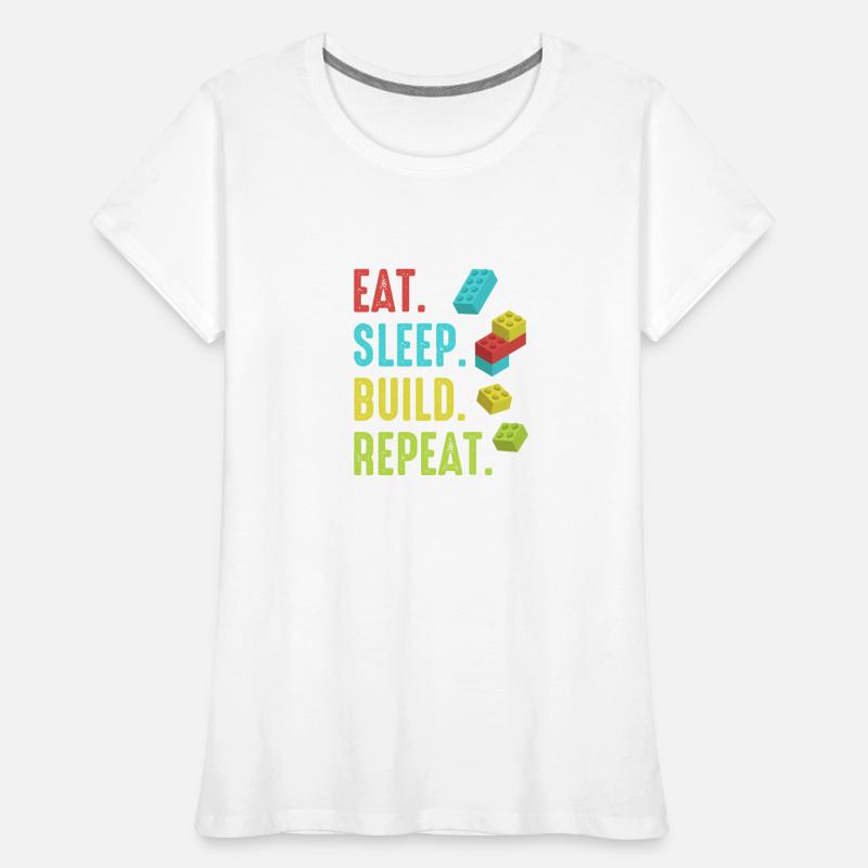 Brick Builder Brick Building Master Builder T-shirt bio Premium Femme