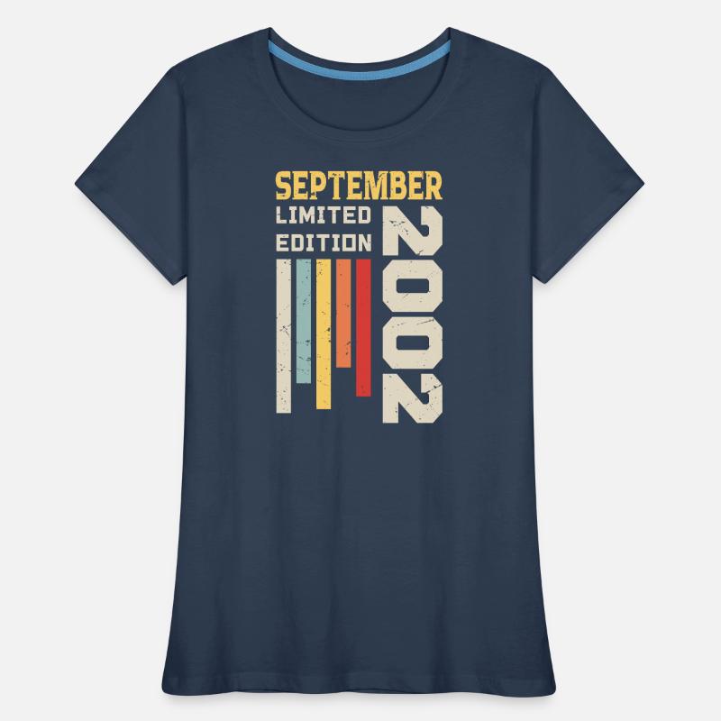 September 2002 Geburtstagsgeschenk September 2002 Frauen Premium Bio T-Shirt