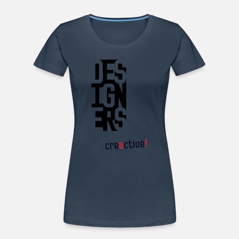 Creactive Designer – Conception typographique créative T-shirt bio Premium Femme