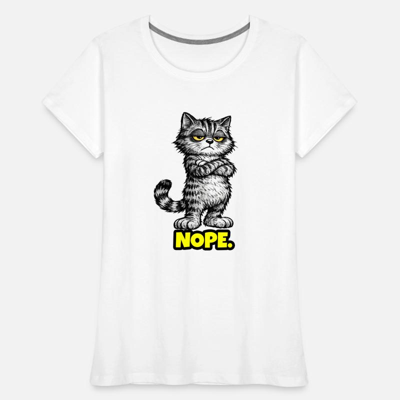 Nope. – Grumpy Katze (Chef Vibes) Women's Premium Organic T-Shirt