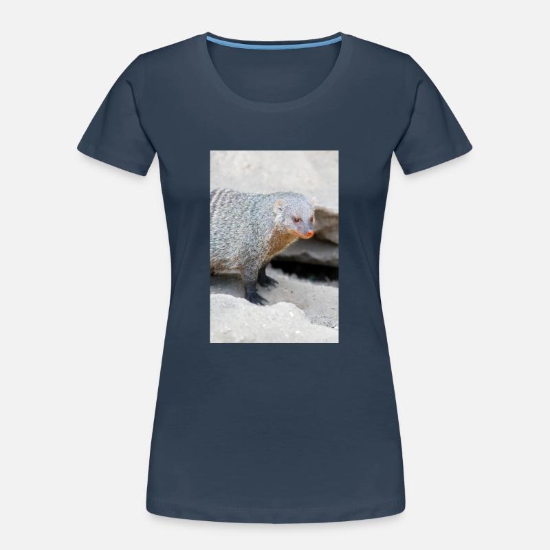 Gebänderte Manguste oder Zebramanguste Frauen Premium Bio T-Shirt