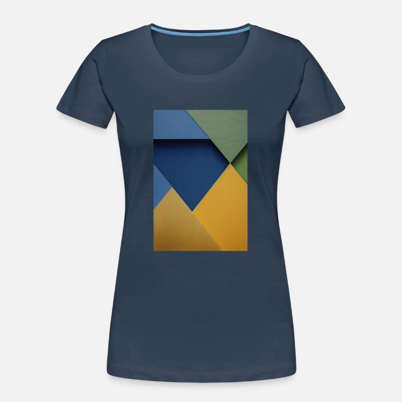 Colorful triangle pattern Women's Premium Organic T-Shirt