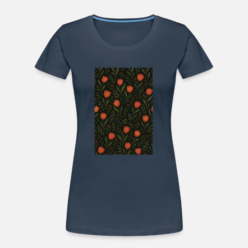 Motif Tulipe T-shirt bio Premium Femme