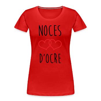 Ochre Wedding 71 Jahre Ehe - Frauen Premium Bio T-Shirt -  - Vorne - Mia (176cm)