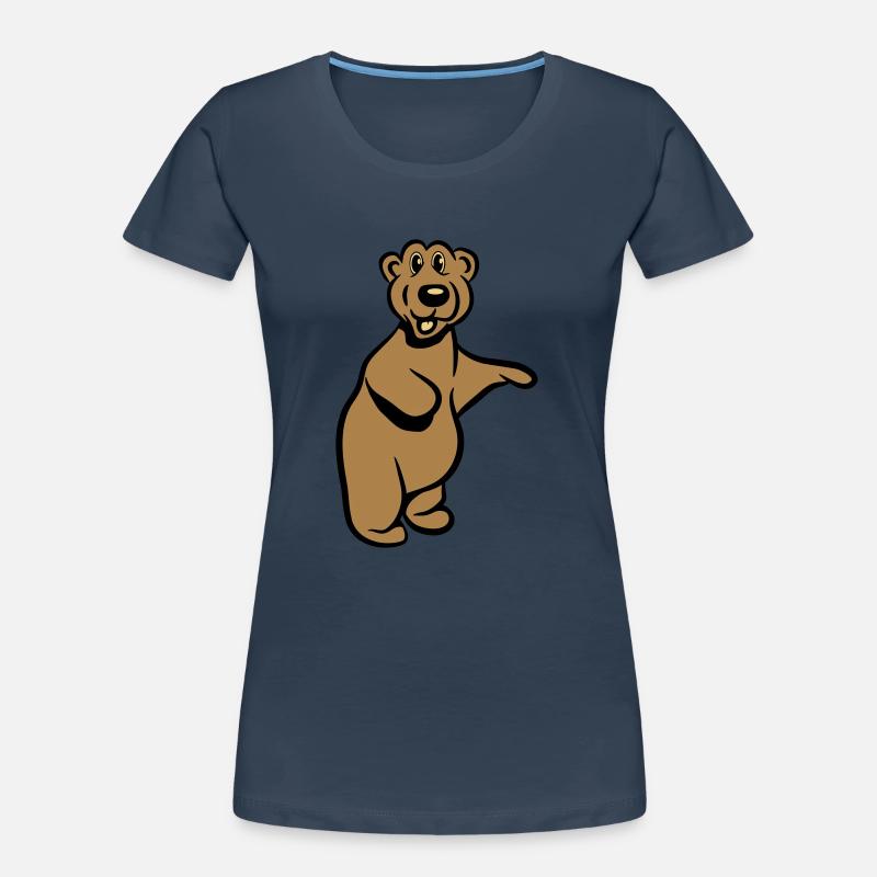 Bear funny comic Women's Premium Organic T-Shirt