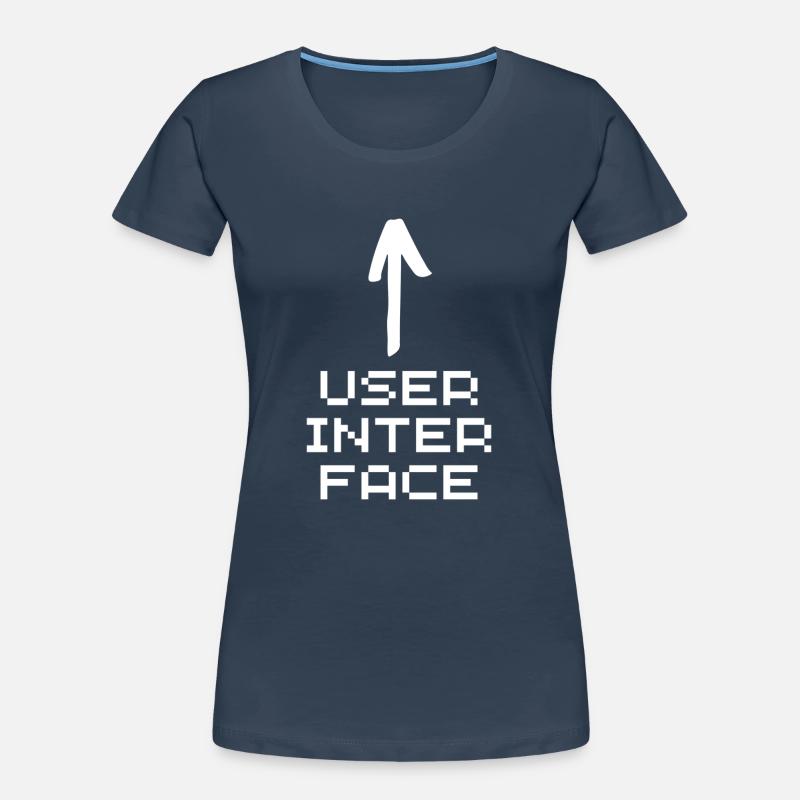User interface white Women's Premium Organic T-Shirt