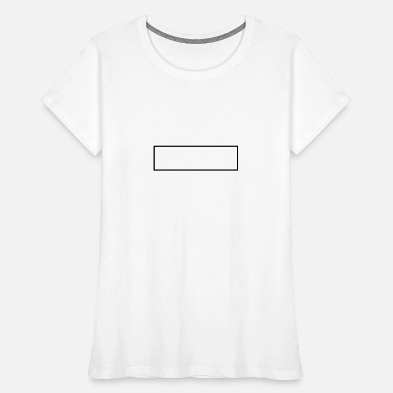 Frame frame / / rectangle / / square / / Text Women's Premium Organic T-Shirt