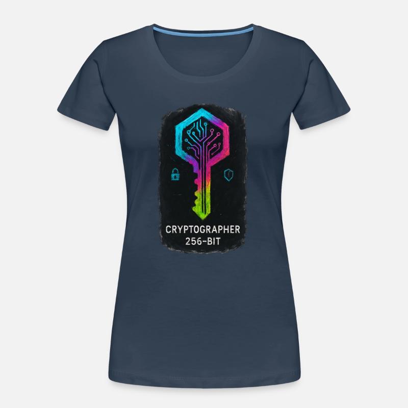 256-bit Cybersecurity Cryptographer Women's Premium Organic T-Shirt