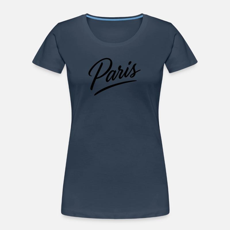 Pariser Script-Schriftzug Frauen Premium Bio T-Shirt