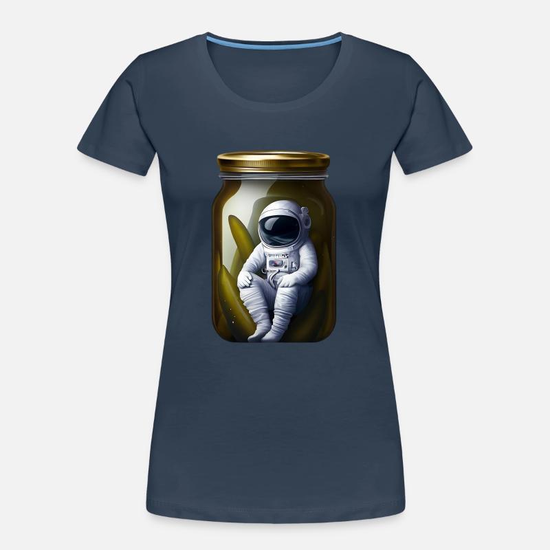 Astronaute dans un pot de cornichons T-shirt bio Premium Femme