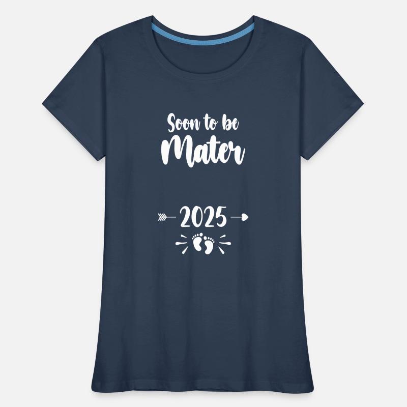 Mutter Bald Mutter 2025 Mutter Schwangere Kinder Mot Frauen Premium Bio T-Shirt