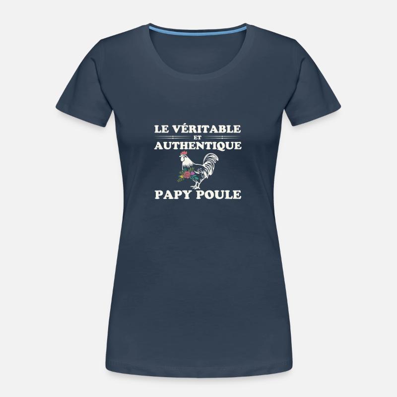 Die echte, authentische Papa-Henne Frauen Premium Bio T-Shirt