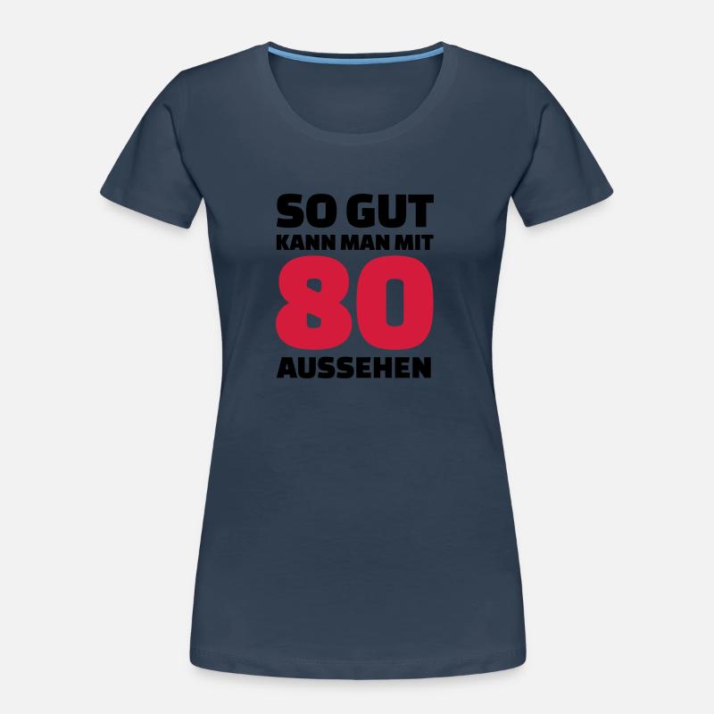 80 Geburtstag Frauen Premium Bio T-Shirt