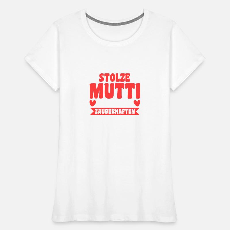 Mutter Sohn Muttertag Mama Frauen Premium Bio T-Shirt