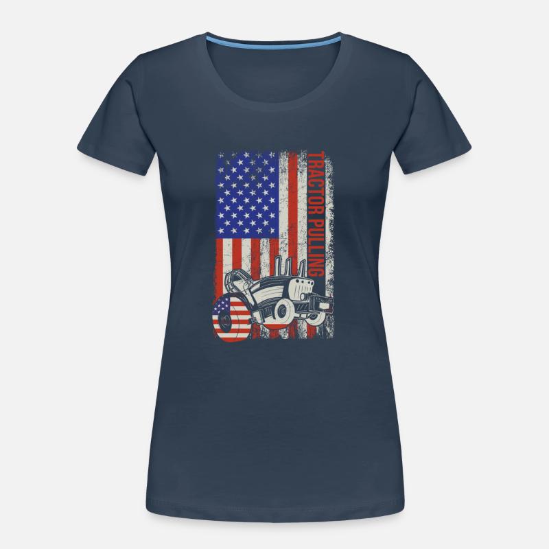Tractor Pulling Tractor Driver Tractor Puller Frauen Premium Bio T-Shirt