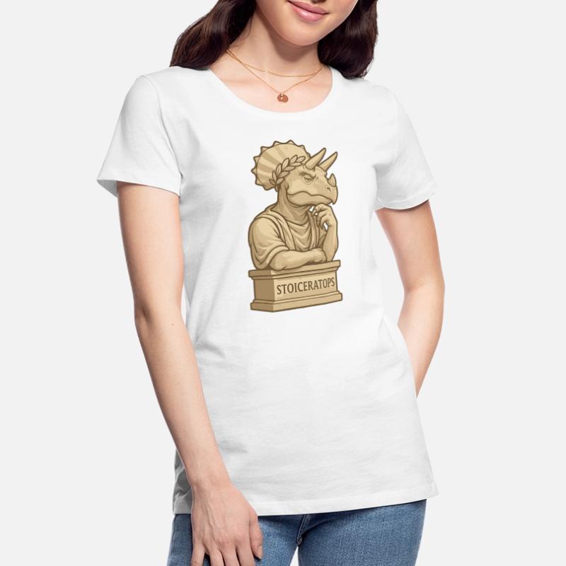 Stoiceratops Frauen Premium Bio T-Shirt