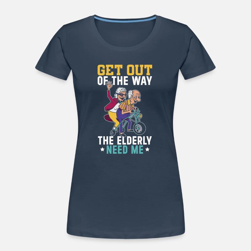 Avoid the elderly, who Women's Premium Organic T-Shirt