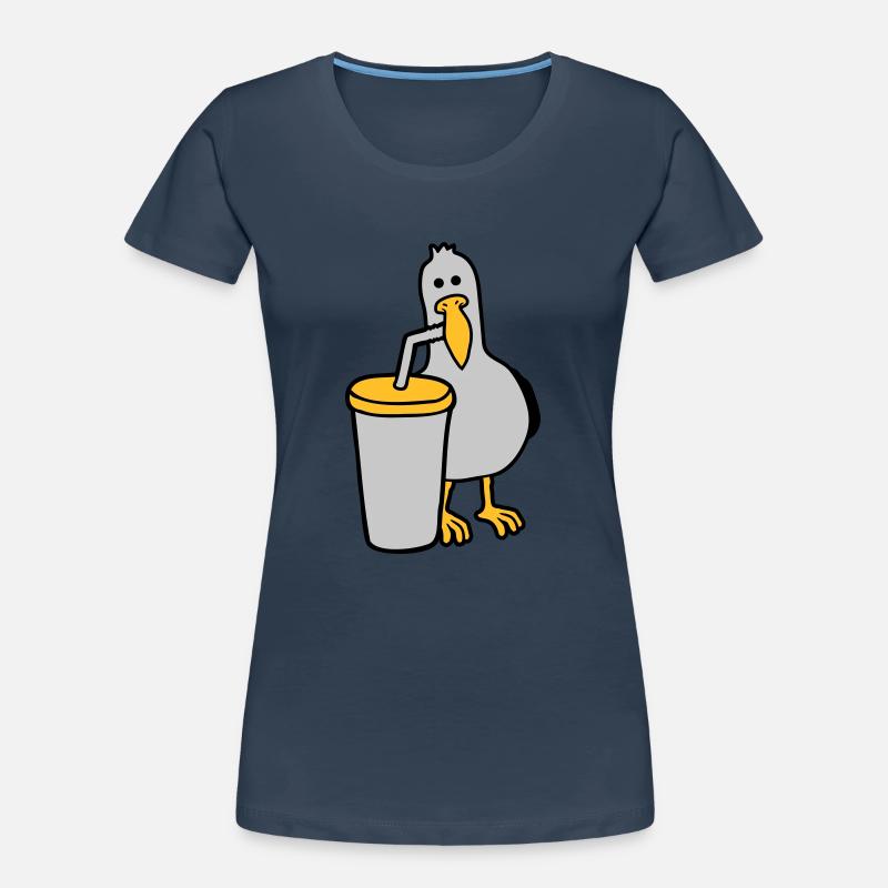 Seagull drinks cola drink Women's Premium Organic T-Shirt