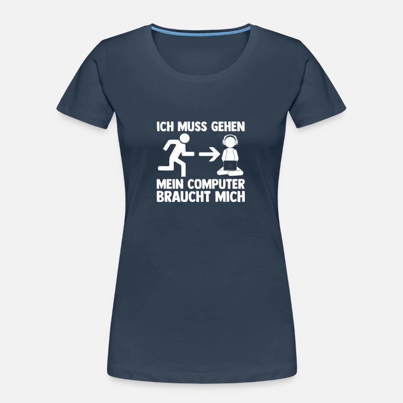 Computer Zocker Programmierer Administrator Gamer Frauen Premium Bio T-Shirt