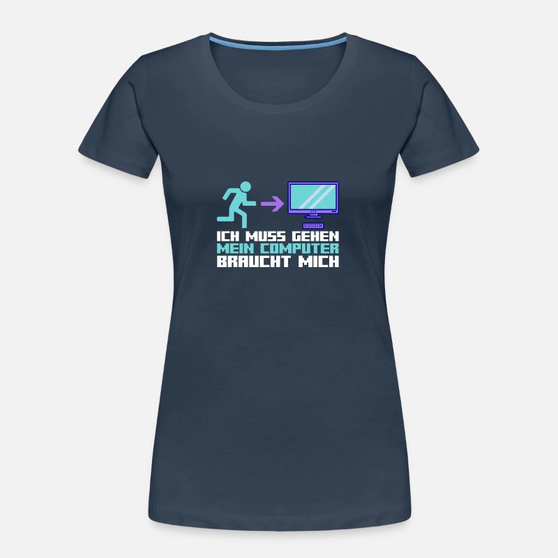 Computer Zocker Programmierer Administrator Gamer Frauen Premium Bio T-Shirt