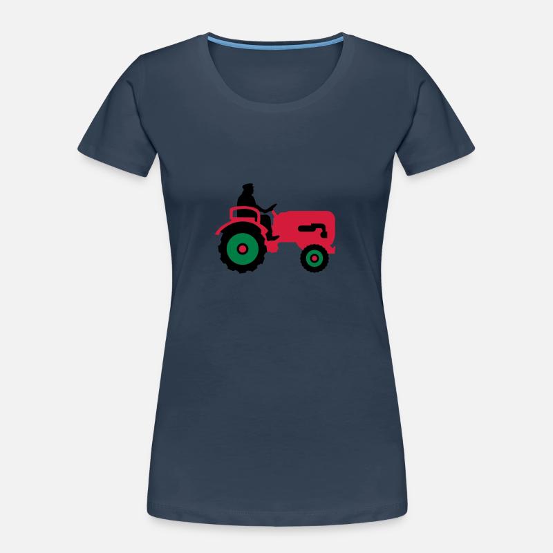 bauer_mit_traktor_032013_b_3c T-shirt bio Premium Femme