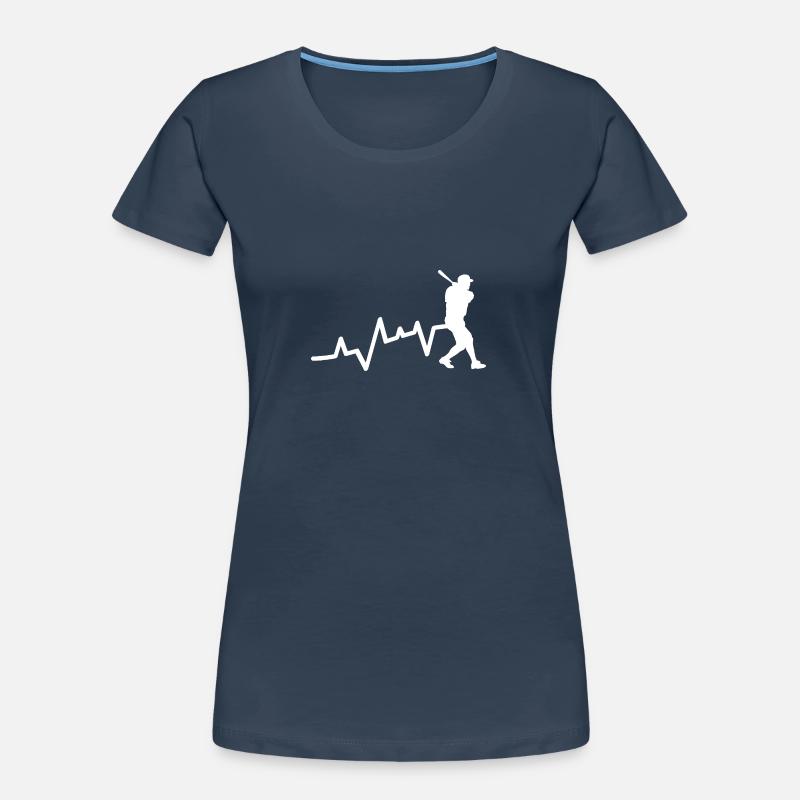 Joueur de baseball Evolution Baseball T-shirt bio Premium Femme