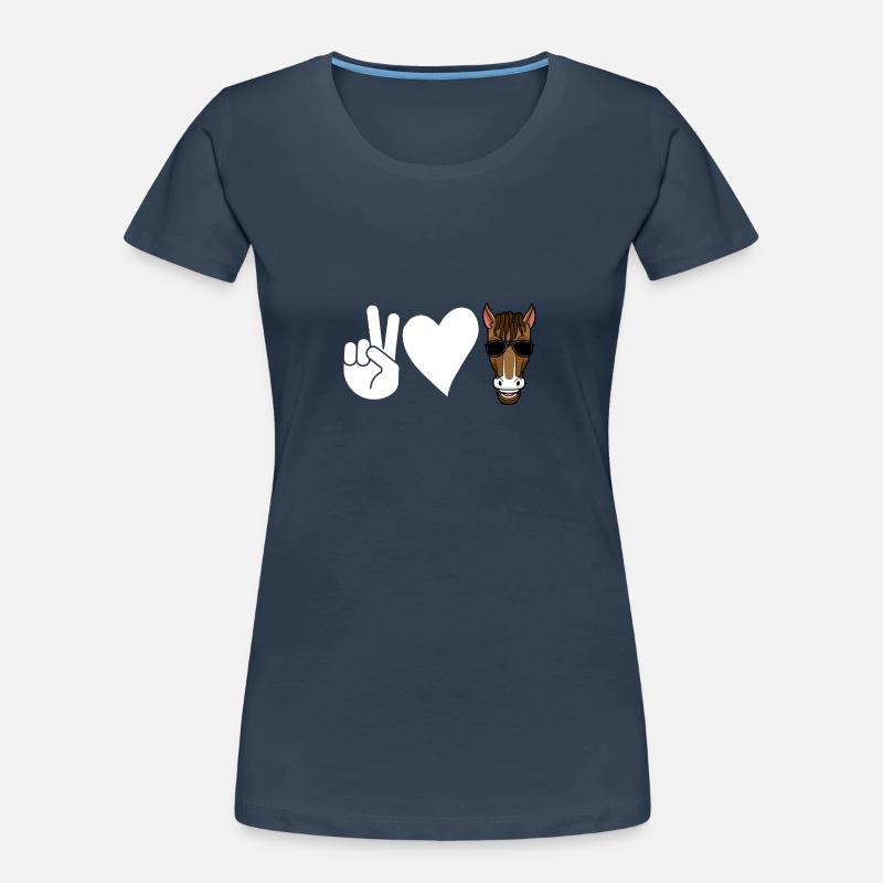 Monter à cheval T-shirt bio Premium Femme