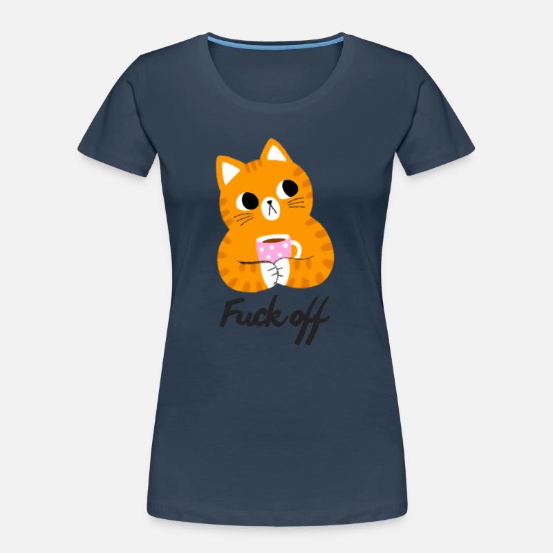 Genervte Katze Frauen Premium Bio T-Shirt