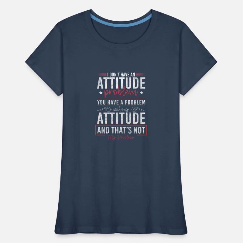 Problem? Schwarzer Humor Sarkasmus Frauen Premium Bio T-Shirt