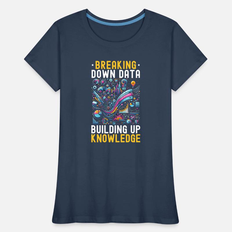 Data Science Datenanalyse Machine Learning Daten Frauen Premium Bio T-Shirt
