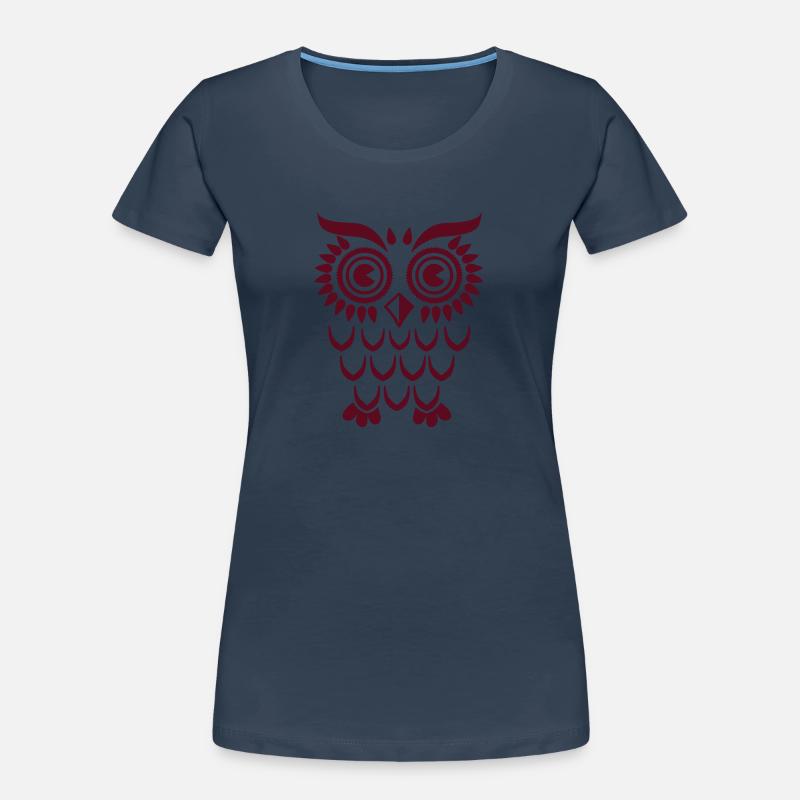 Owl Eule T-shirt bio Premium Femme