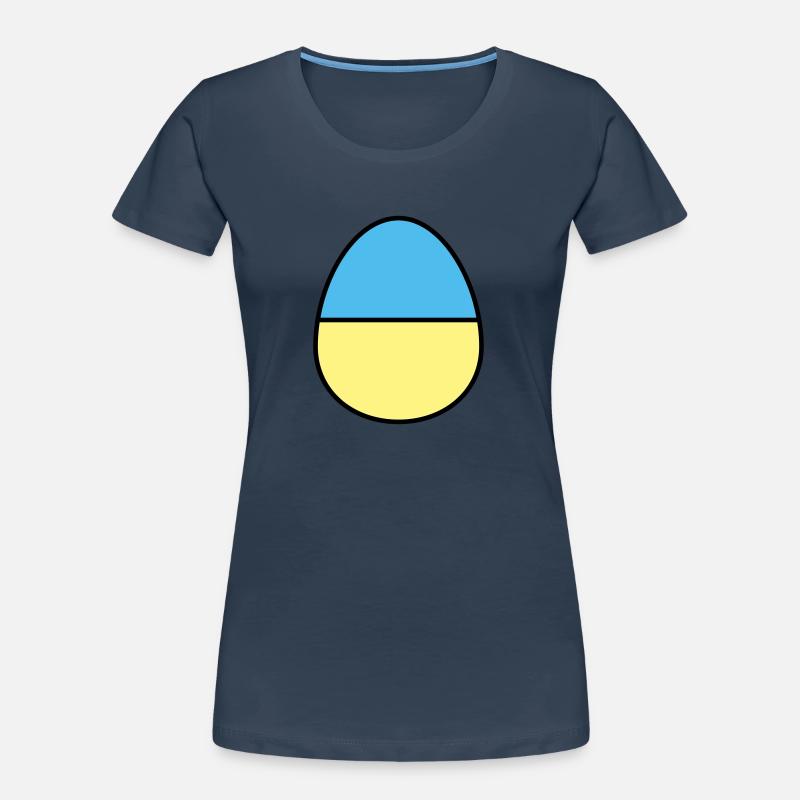 Oeuf de Pâques coloré T-shirt bio Premium Femme