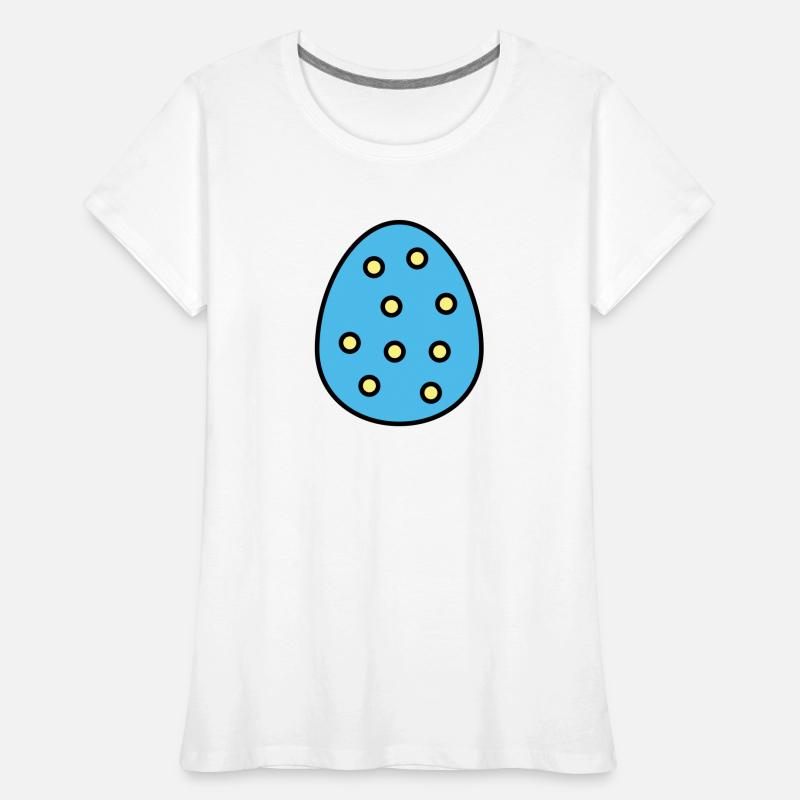 Easter egg scored Women's Premium Organic T-Shirt