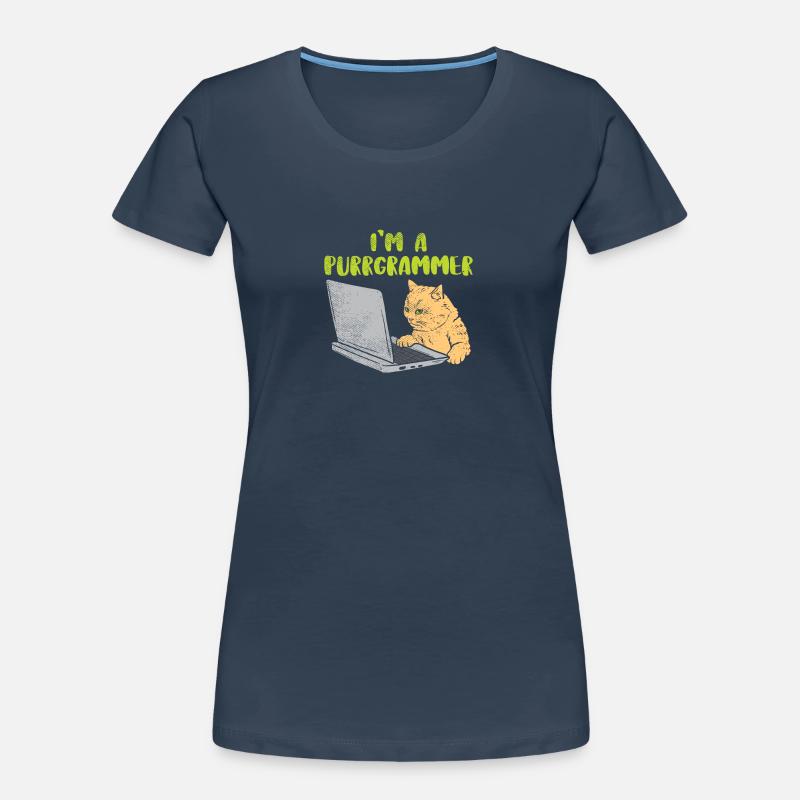 I'm A Purrgrammer Für Computer Programmierer Frauen Premium Bio T-Shirt