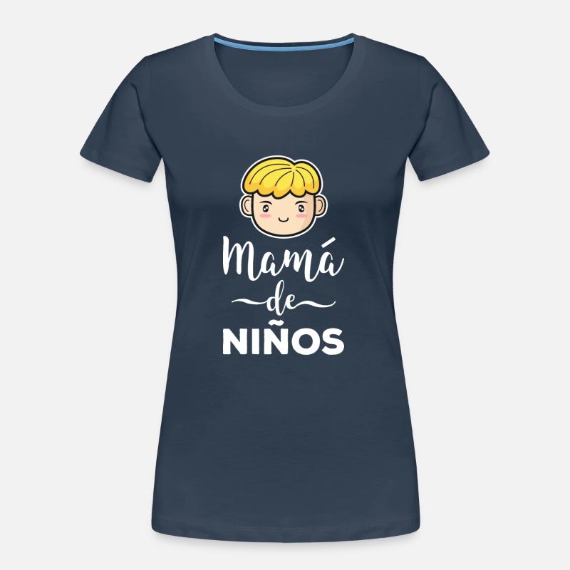Mama von Jungen Geschenk Mutter Muttertag Frauen Premium Bio T-Shirt
