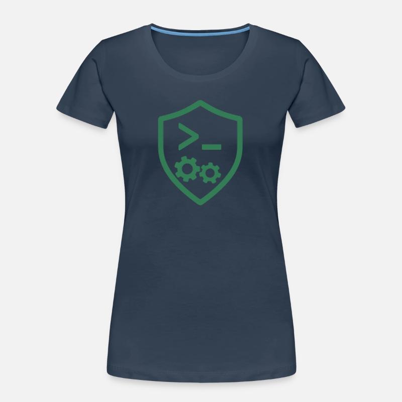 Code Shield with Gears Women's Premium Organic T-Shirt