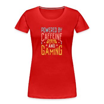 Conception de jeux - T-shirt bio Premium Femme -  - Devant - Mia (176cm)