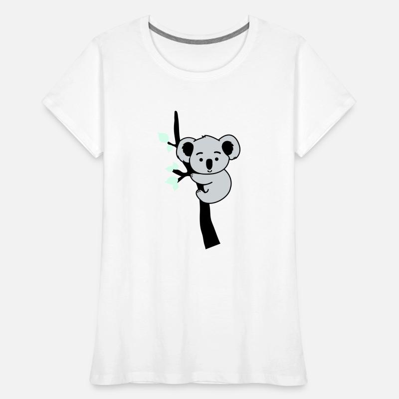 koalabär comic baum Frauen Premium Bio T-Shirt